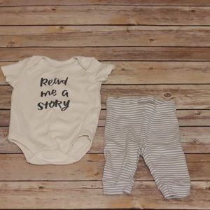 Gymboree read me a story ss/pants set